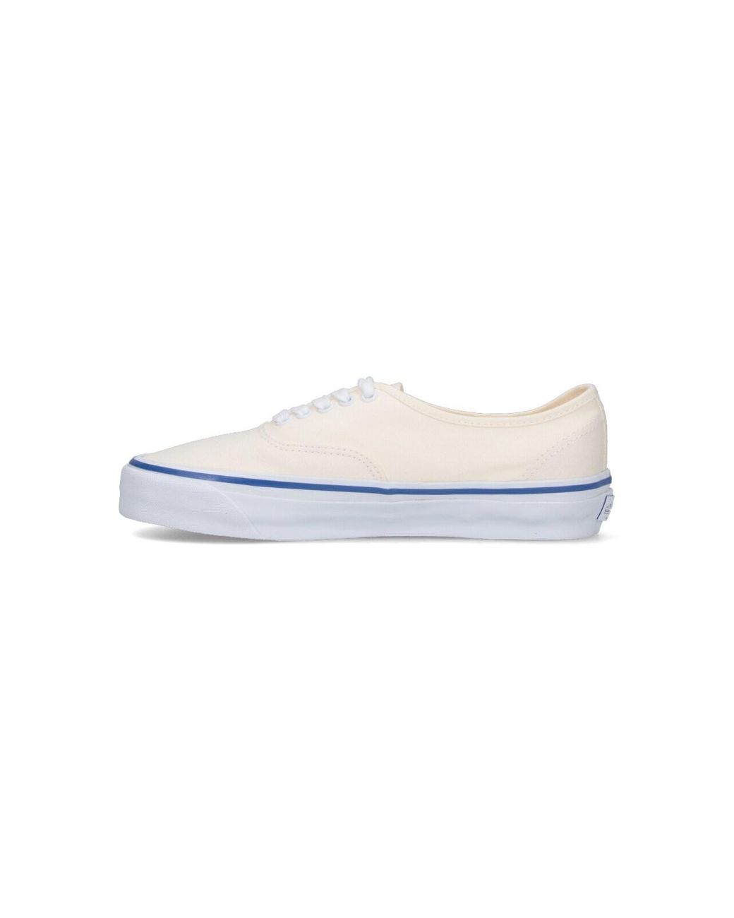 Vans White Low-Top Canvas Lace-Up Sneaker