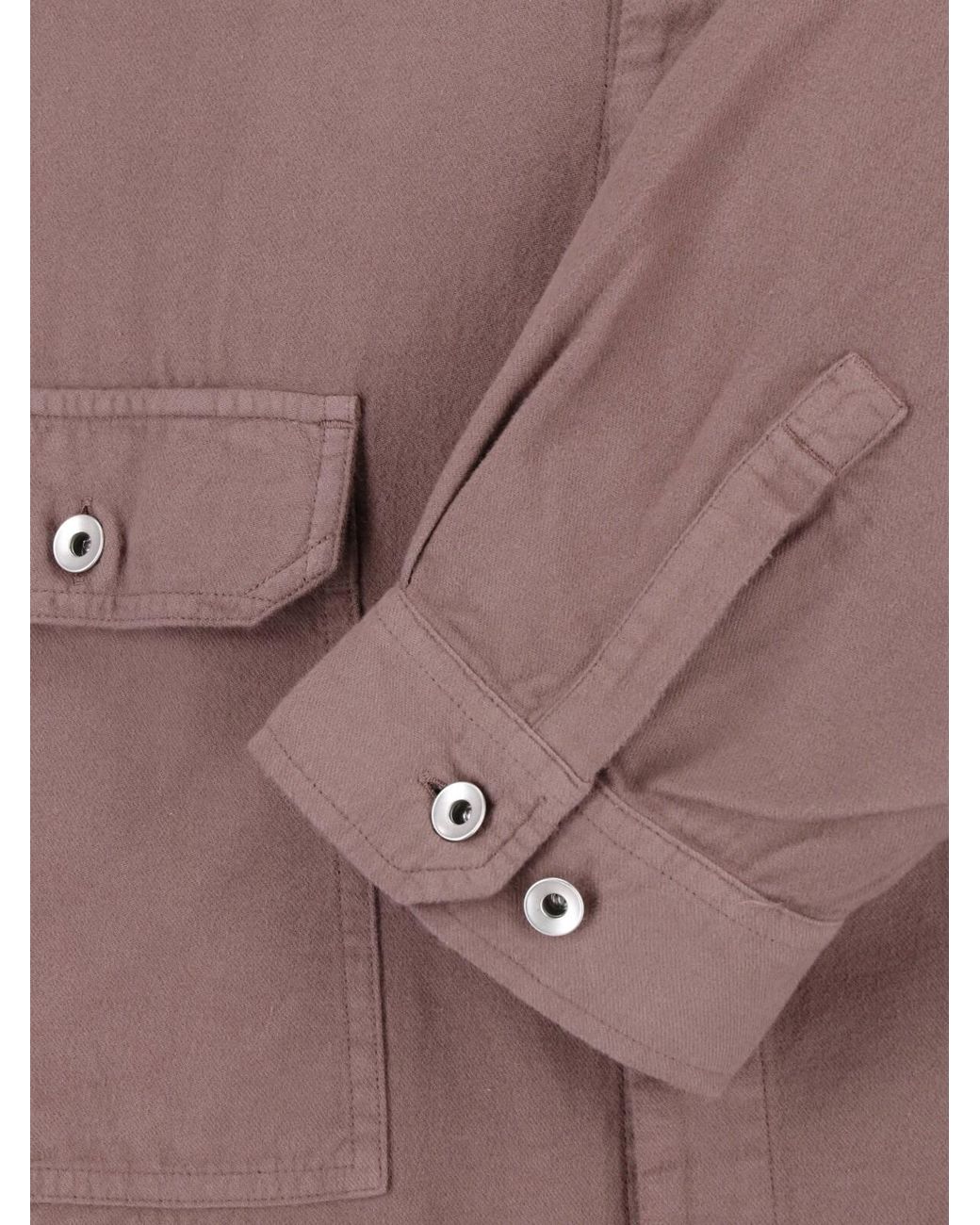 Rick Owens Brown Button Shirt for men