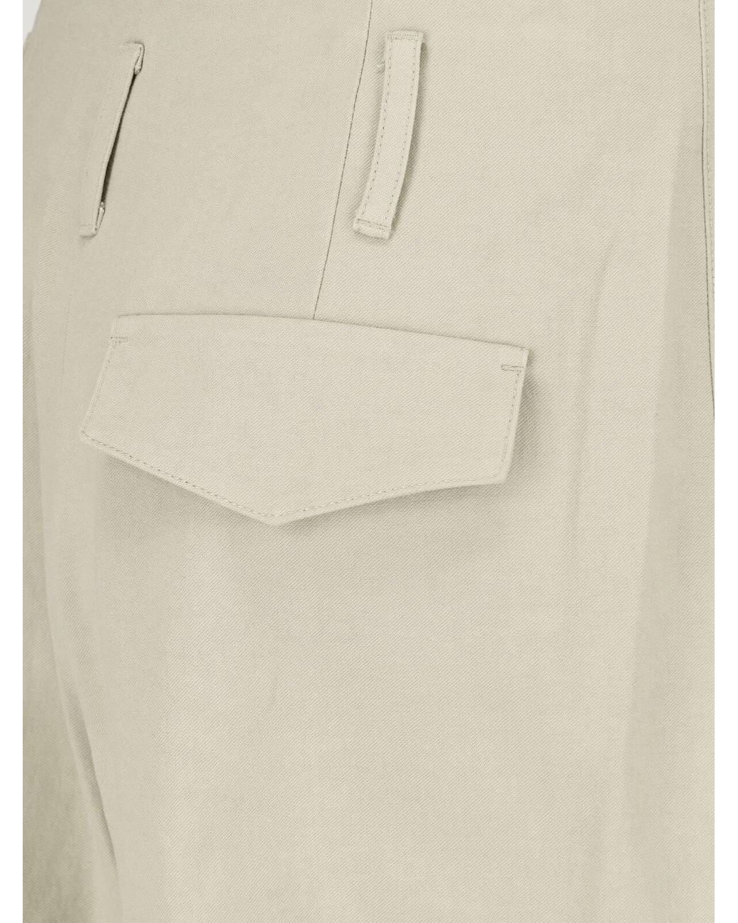 Low Classic Natural Straight Tailored Trousers