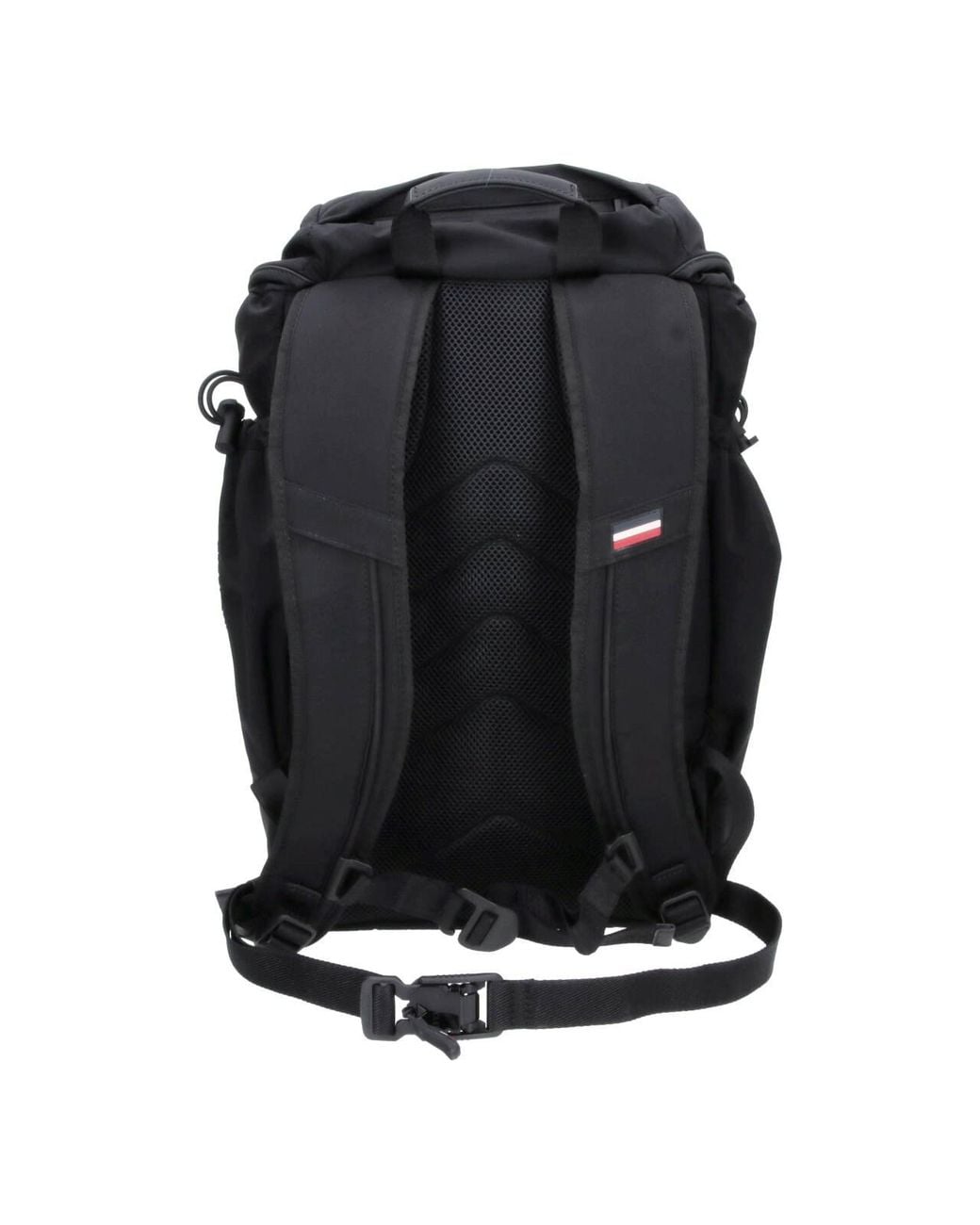 Moncler Black Backpack With Leather Trim for men