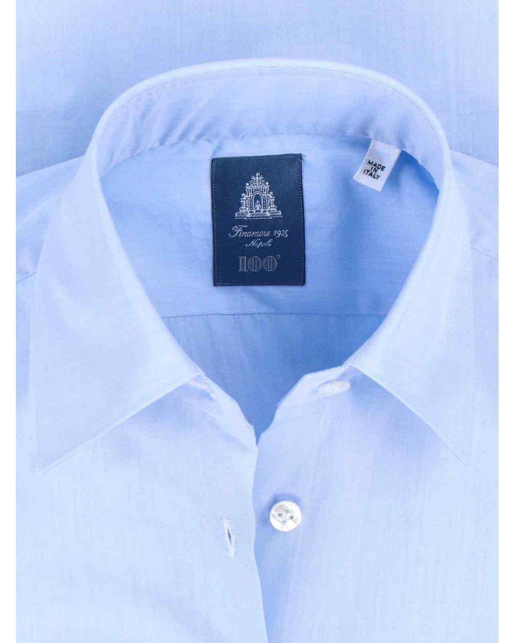 Finamore 1925 Blue Classic Shirt