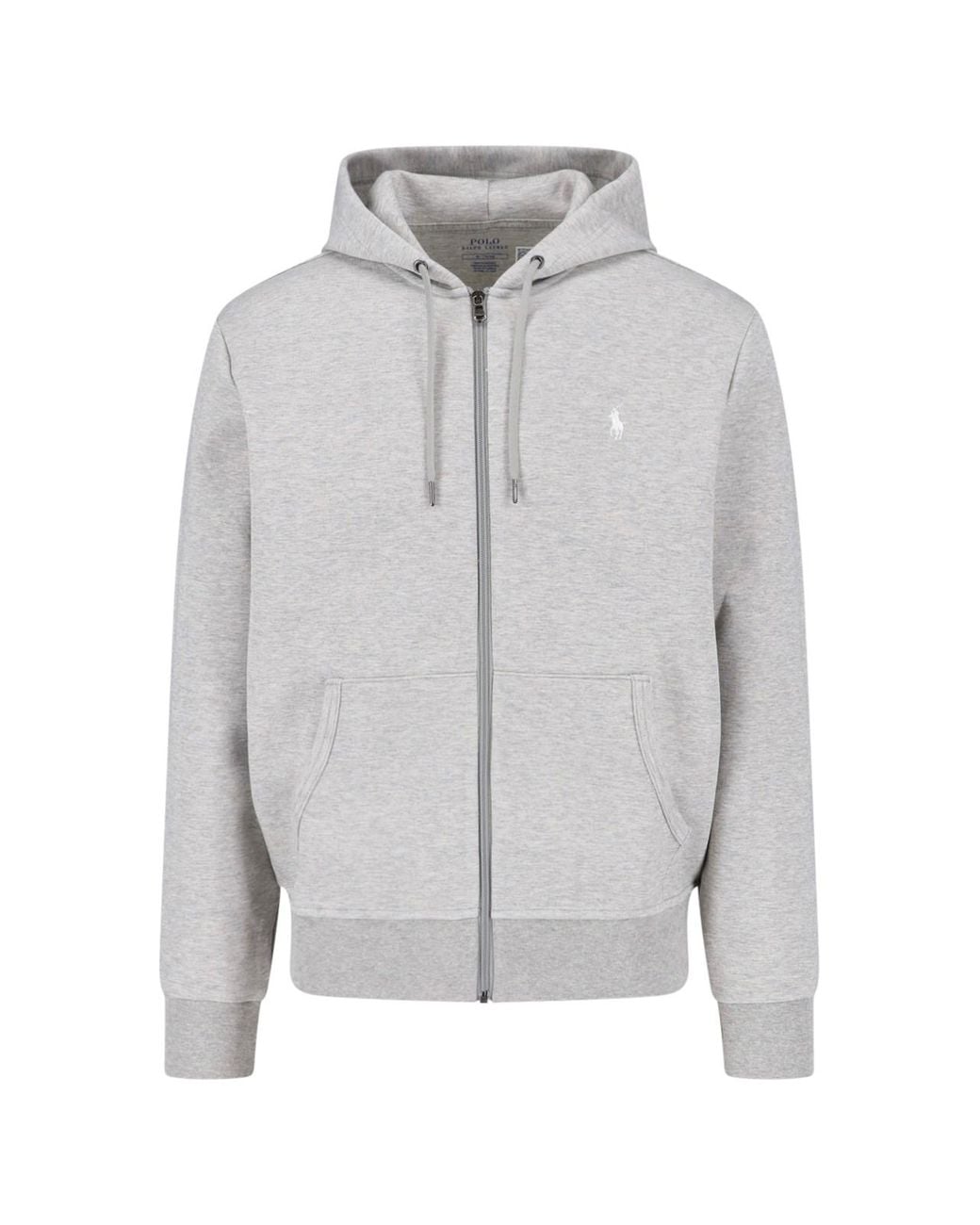 Polo Ralph Lauren Gray Zip Logo Sweatshirt for men