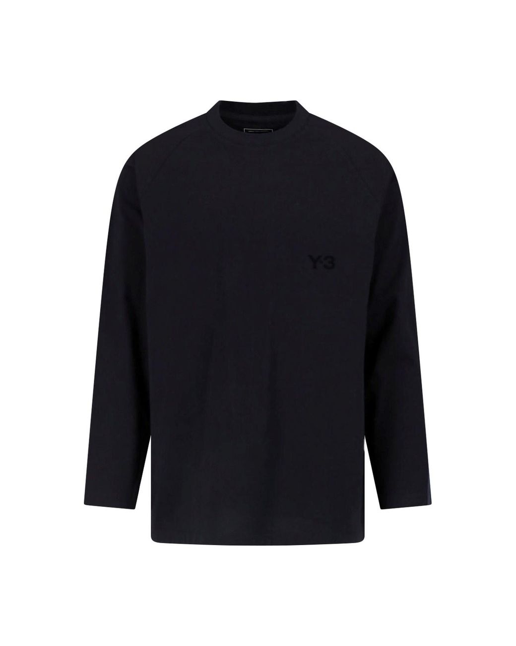 Y-3 Blue T-Shirt "Gradient 3 Stripes" for men