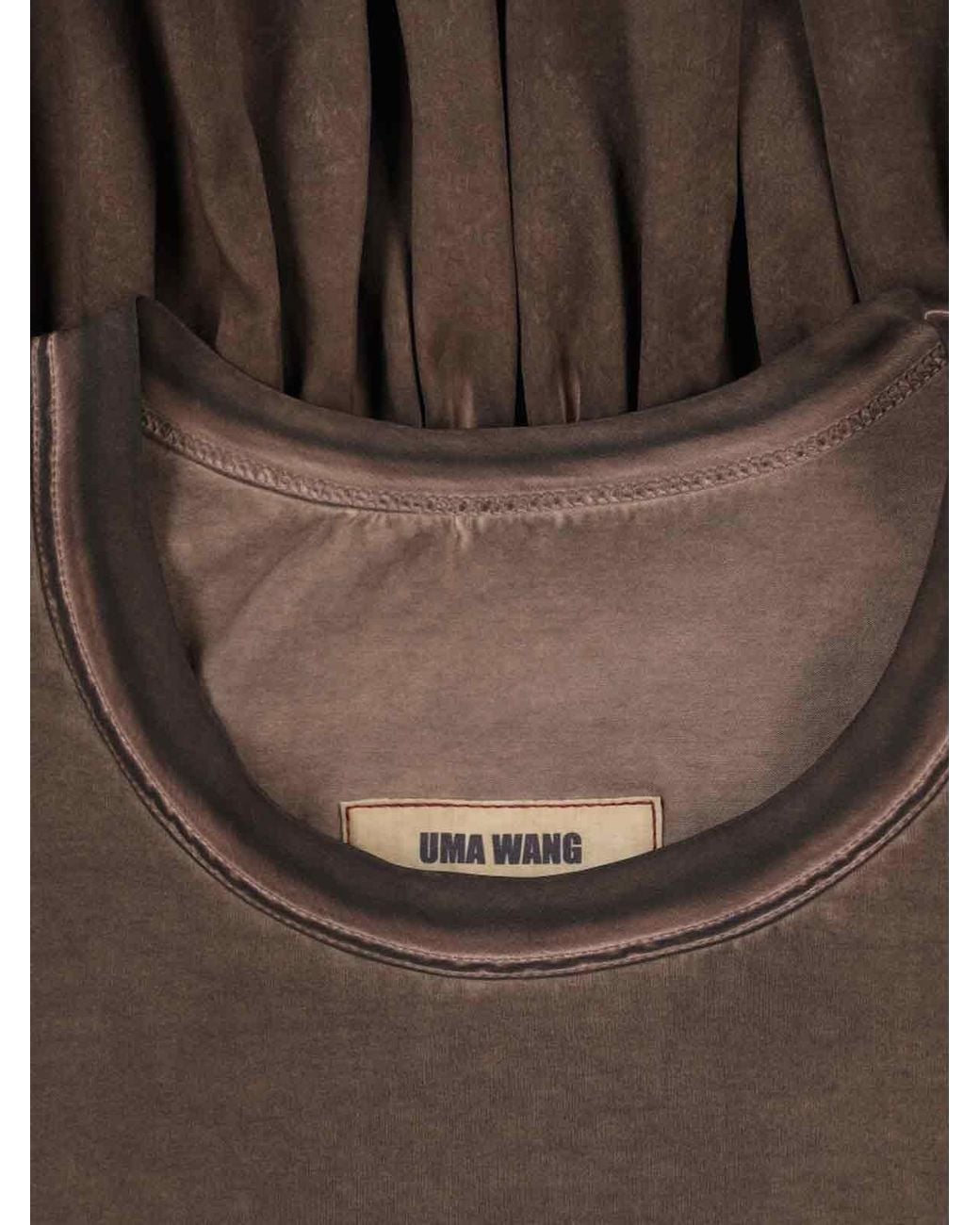 Uma Wang Brown Flared T-Shirt Todi