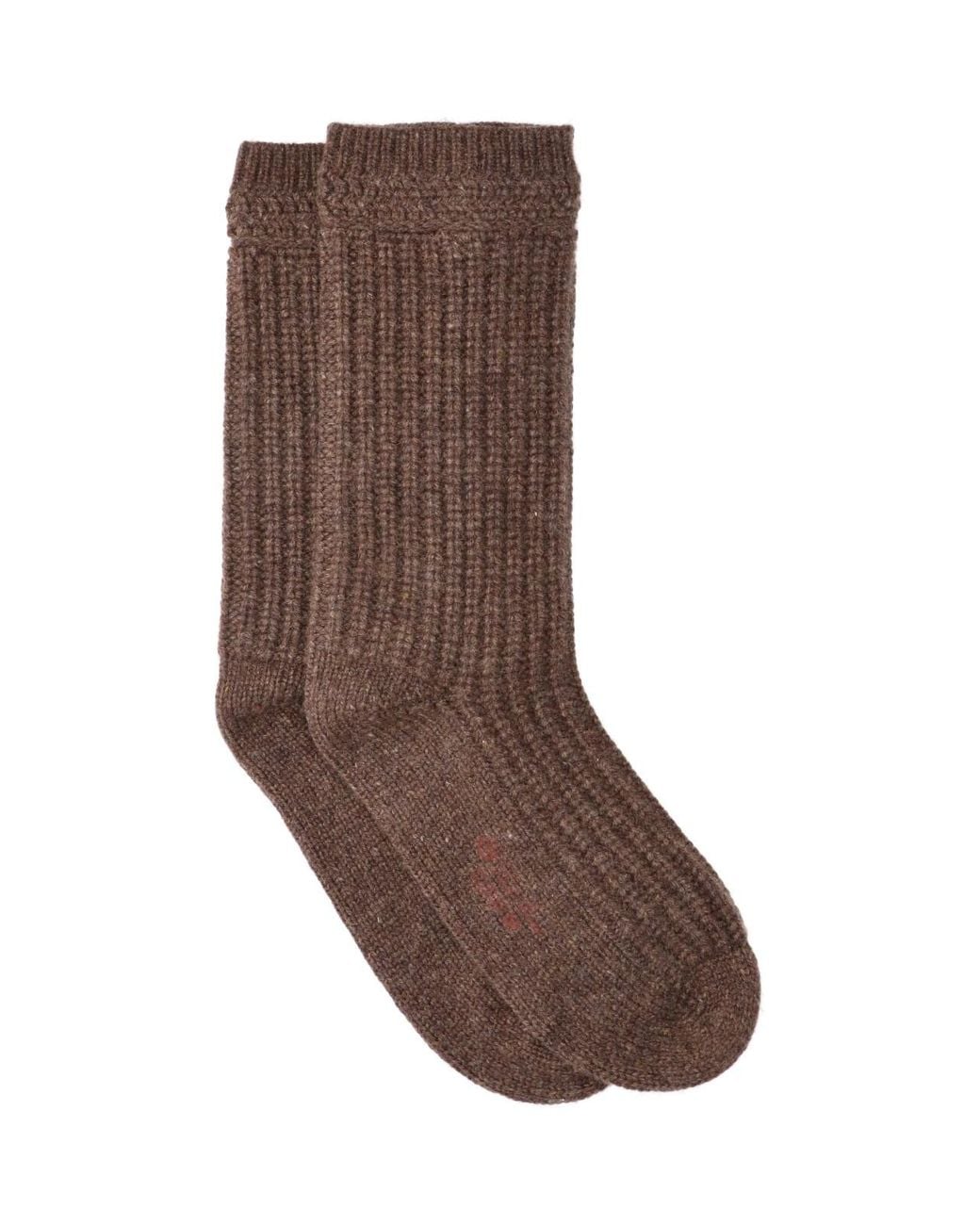 Loro Piana Brown Cashmere Socks for men