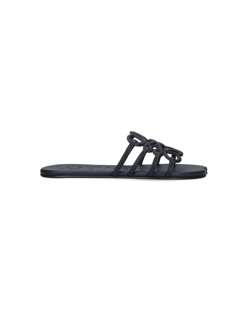 Loewe Blue Sandals "Anagram Petal"