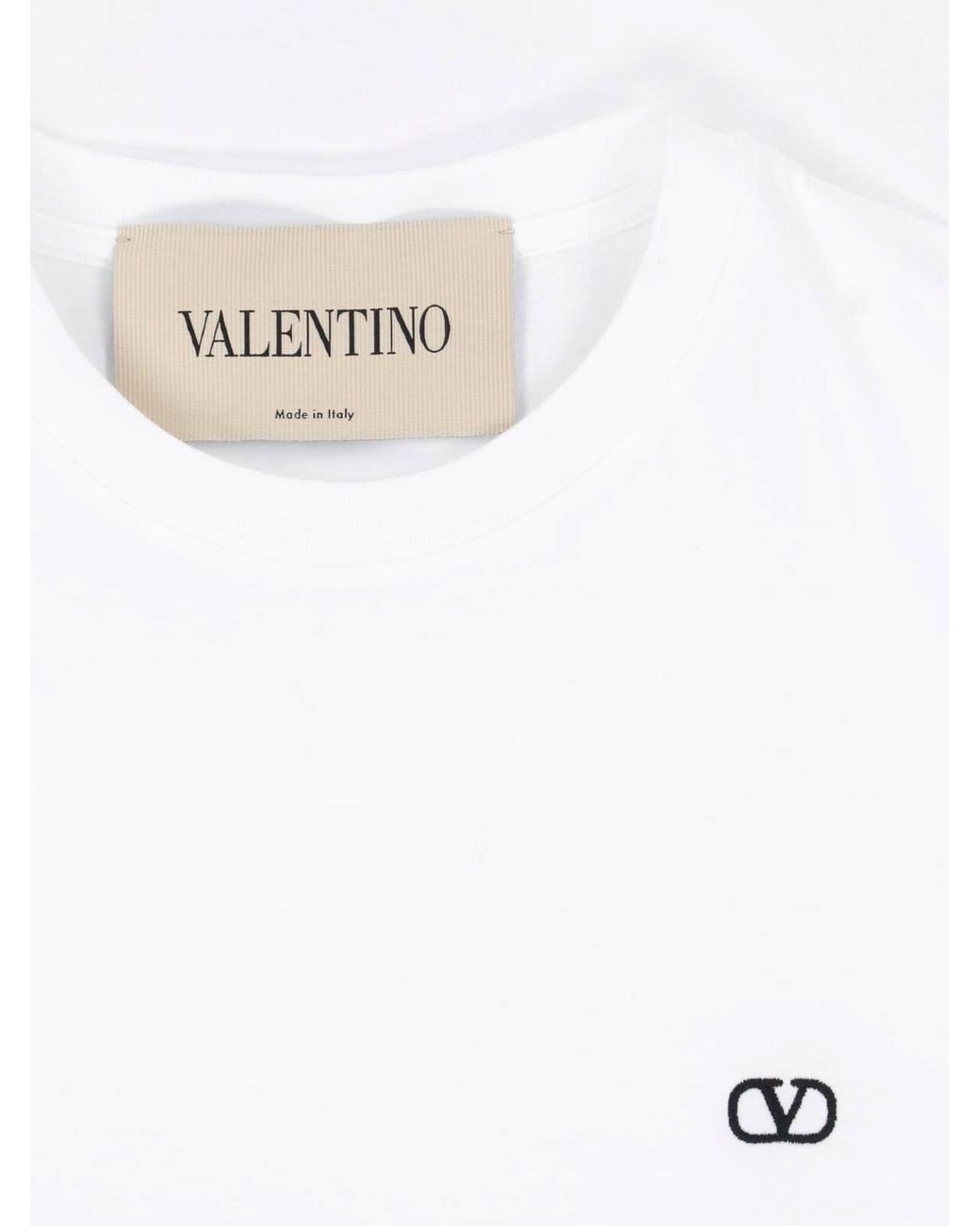Valentino White T-Shirt "Vlogo Signature" for men