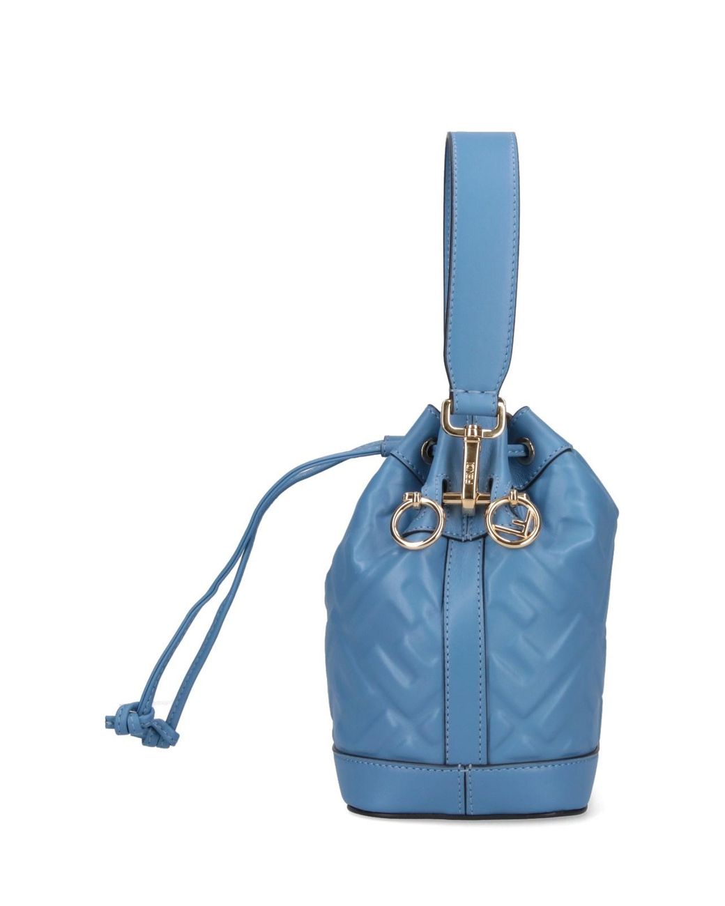 Fendi Blue "Mon Tresor" Mini Bucket Bag
