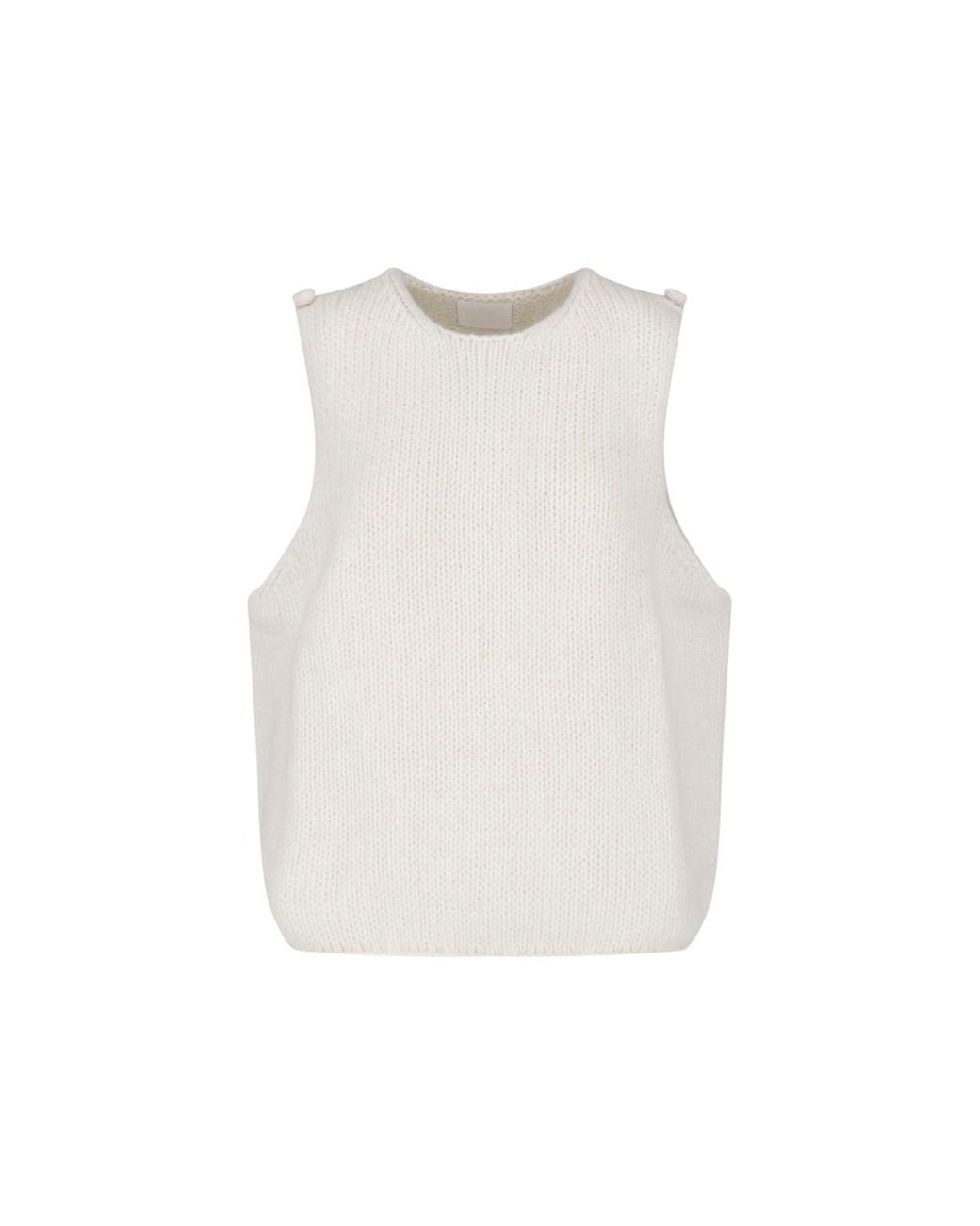 Pampa The Brand White Alpaca Wool Tank Top