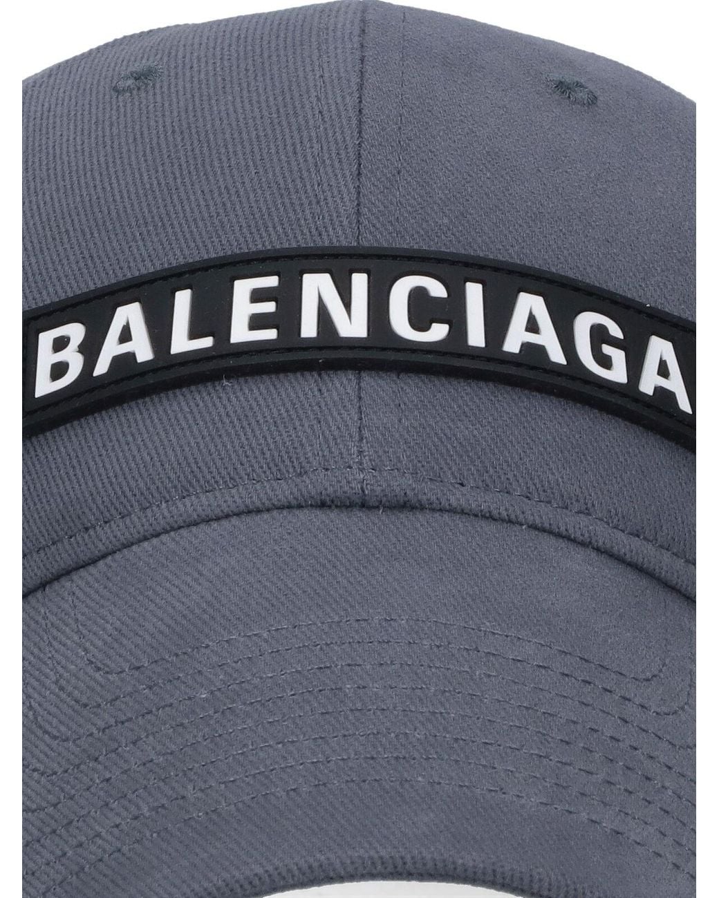 Balenciaga Blue Logo Baseball Cap for men