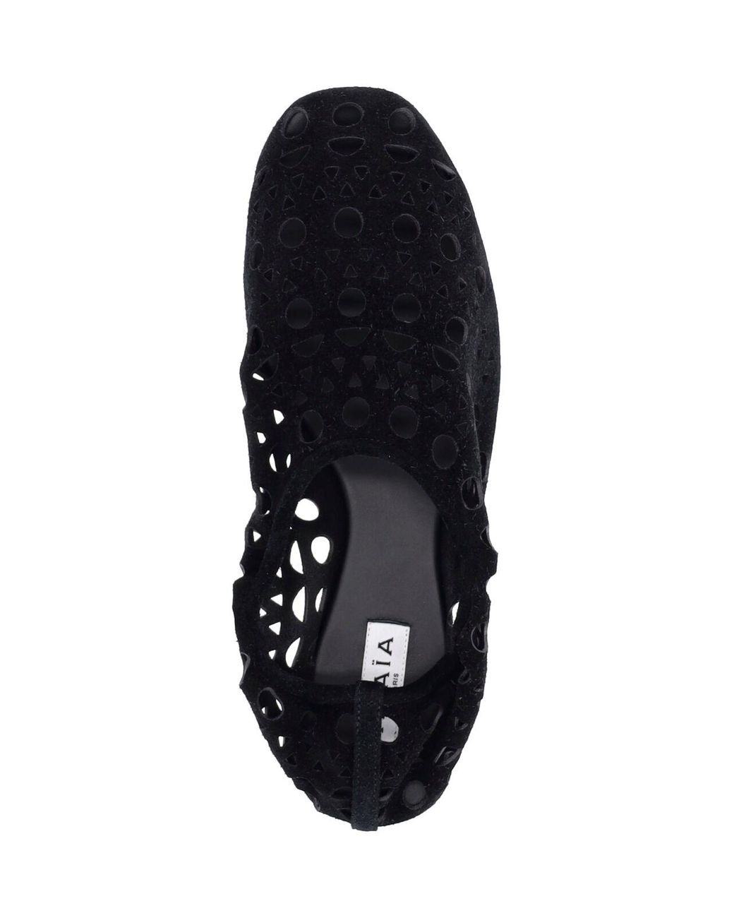 Alaïa Black Flat Shoes "Vienne"