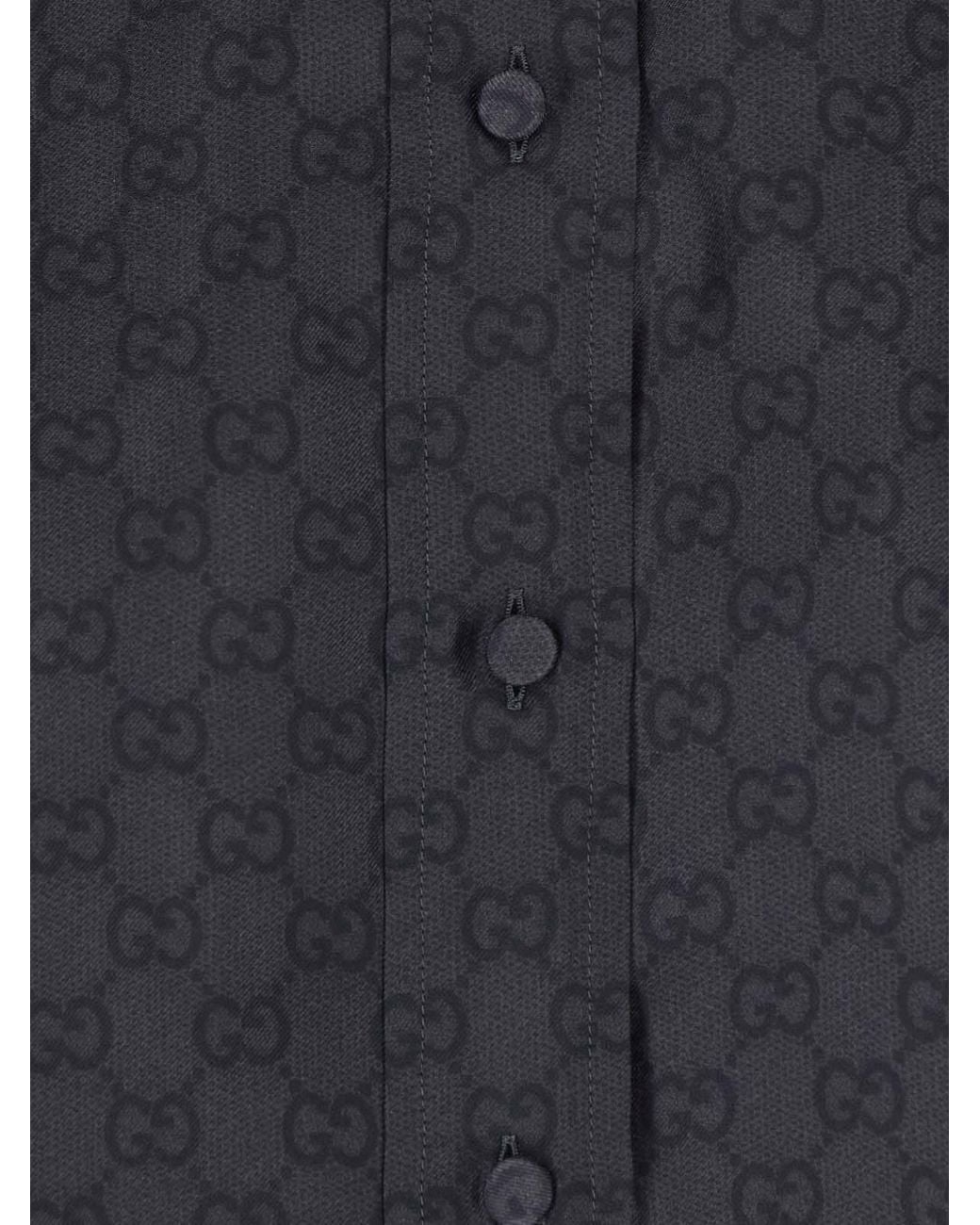Camicia In Seta di Gucci in Blue