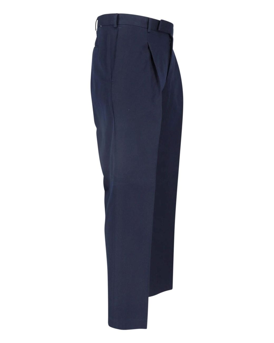 PT Torino Blue Virgin Wool Blend Trousers for men