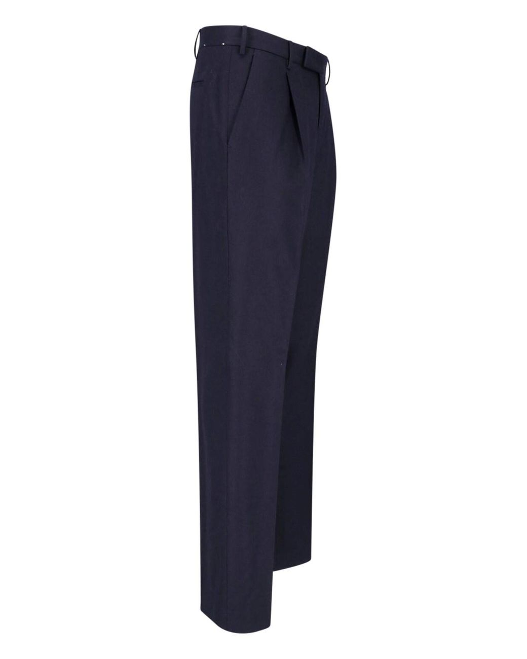 PT Torino Blue Virgin Wool And Cashmere Trousers for men