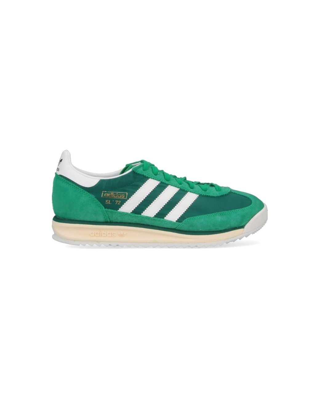 Adidas Green Leather Sneakers for men