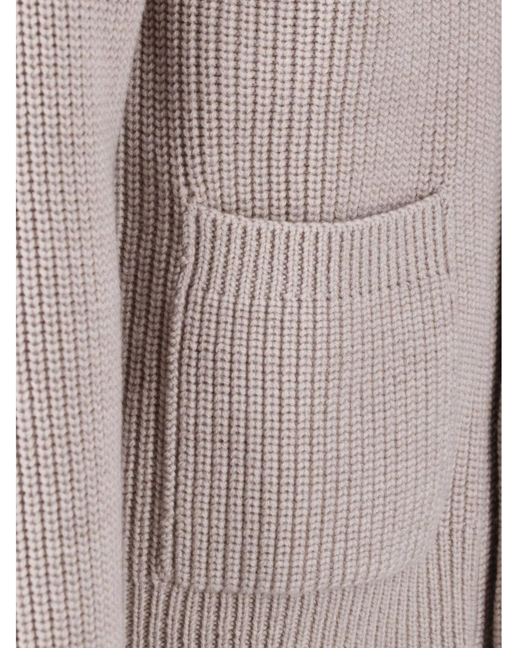 Drumohr Natural Merino Wool Cardigan for men