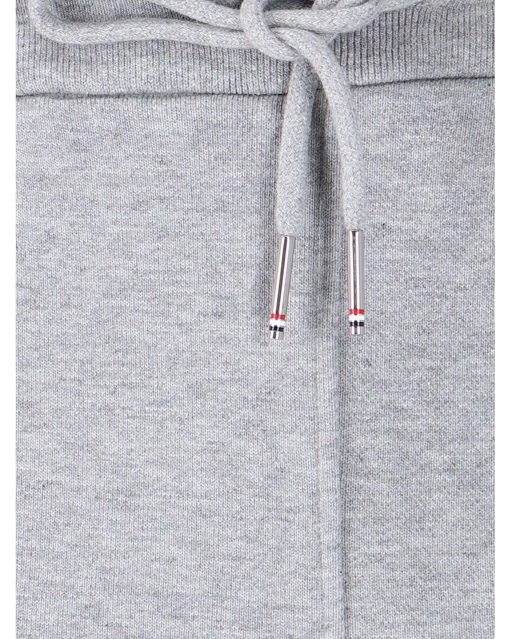 Thom Browne Gray '4-Bar' Track Pants for men