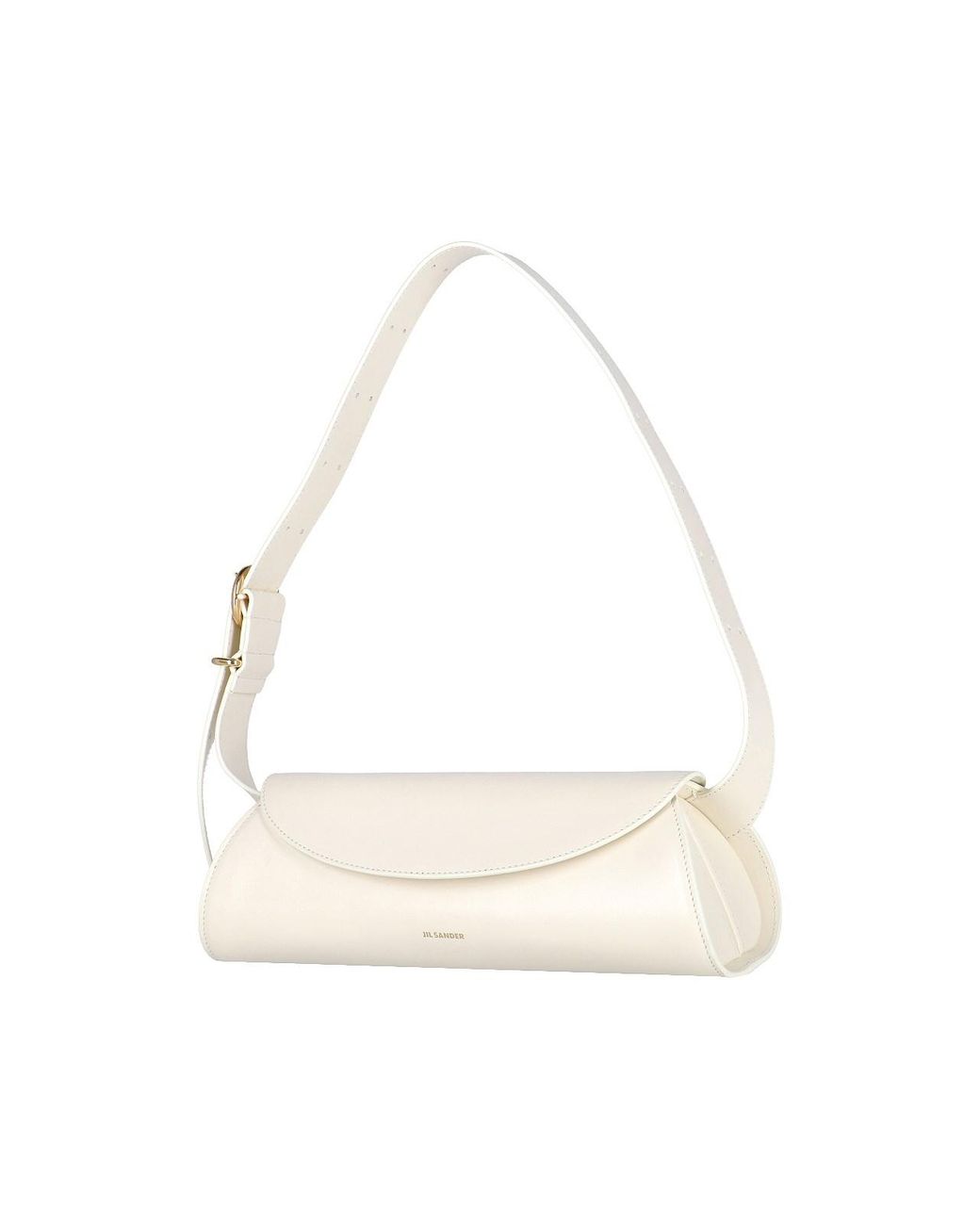 Jil Sander White Leather Shoulder Bag
