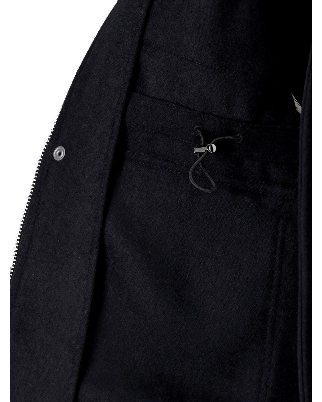 White Sand Blue Wool-Blend Jacket for men
