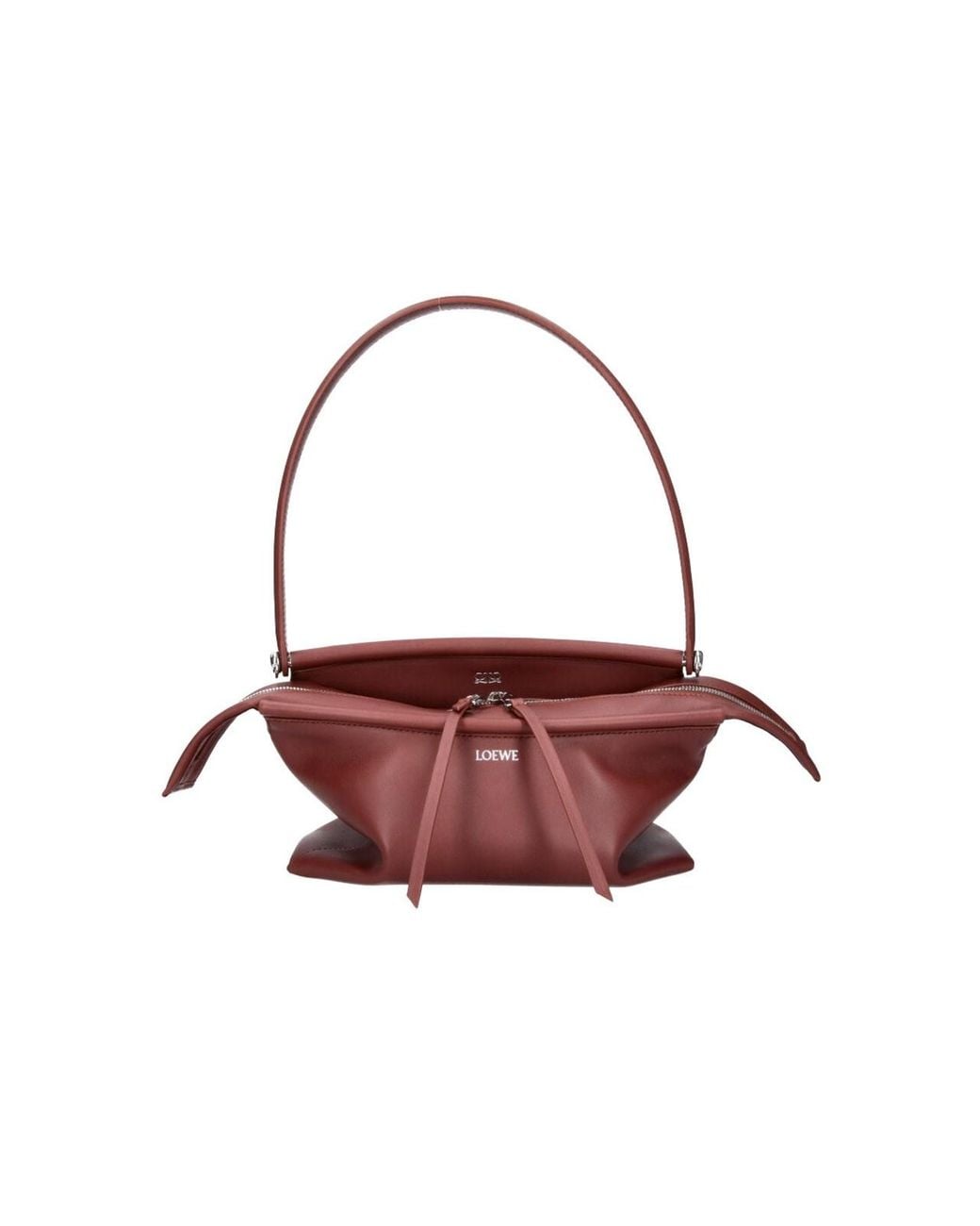Loewe Red Shoulder Bag “Whisker”
