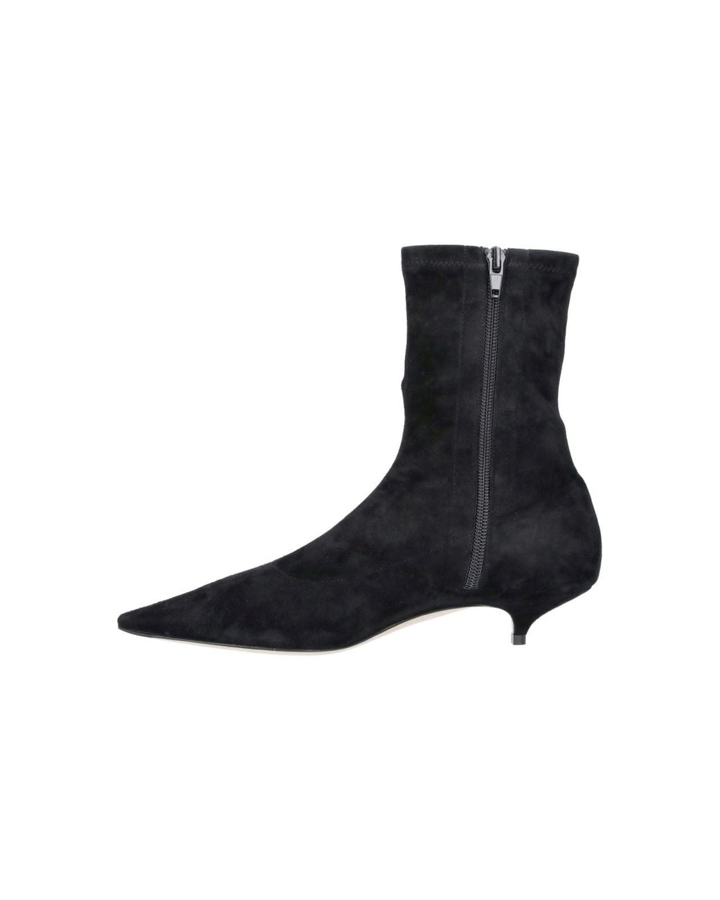 The Row Black Ankle Boots "Liisa"