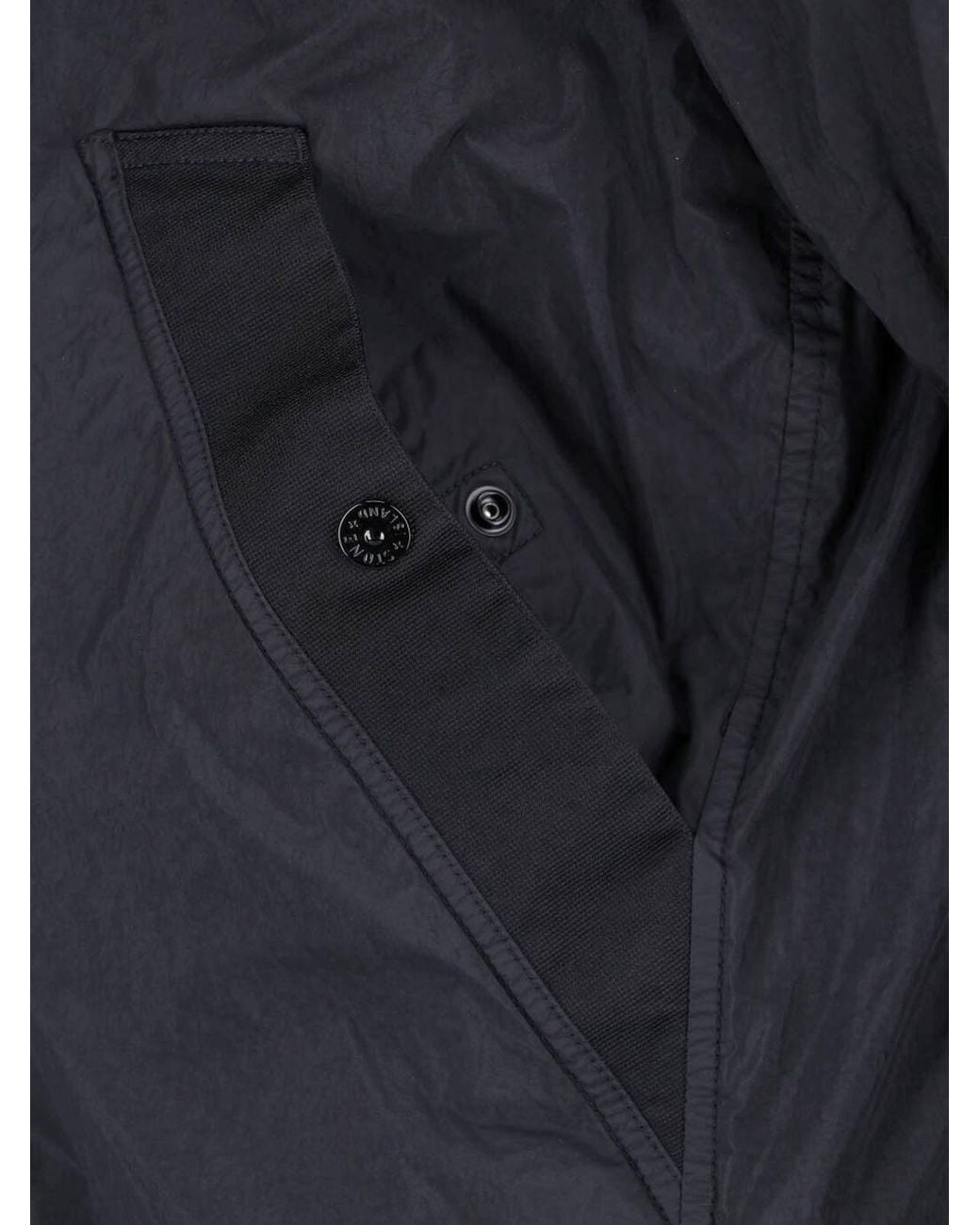 Stone Island Blue Jacket "Crinkle Reps Ny" for men