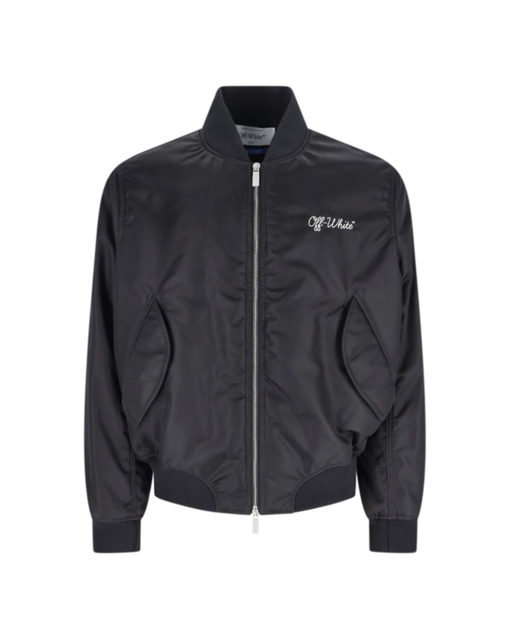 Off-White c/o Virgil Abloh Black Bomber Logo for men