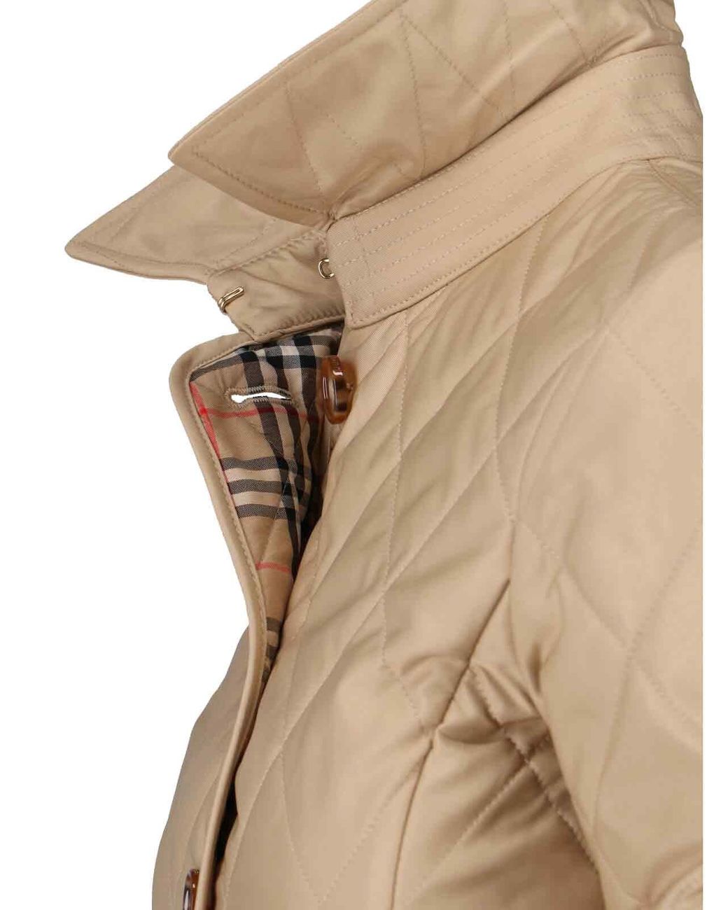 Burberry Natural Jackets Polyester