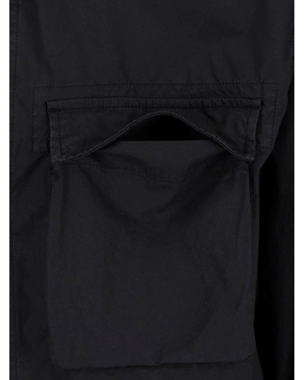 Stone Island Blue Cotton Button Shirt for men