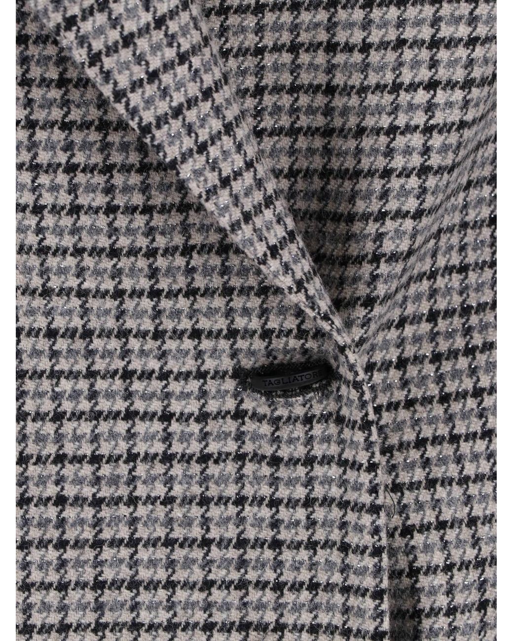 Tagliatore Gray Double-Breasted Blazer