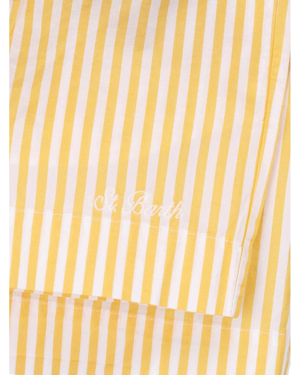 Mc2 Saint Barth Natural Striped Swim Shorts
