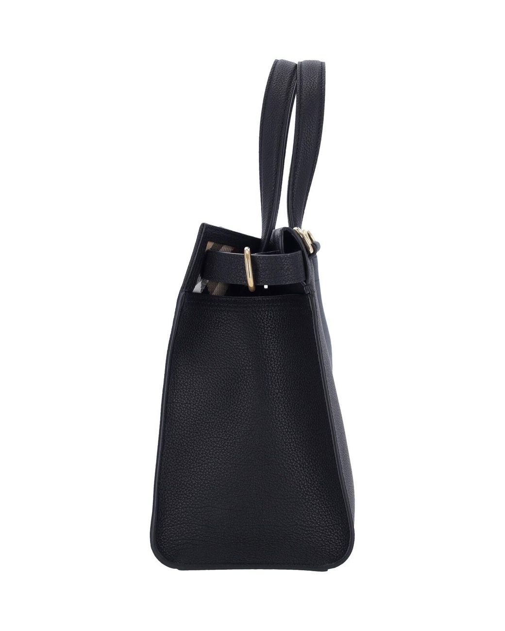 Burberry Black 'Cotswolds' Small Tote Bag