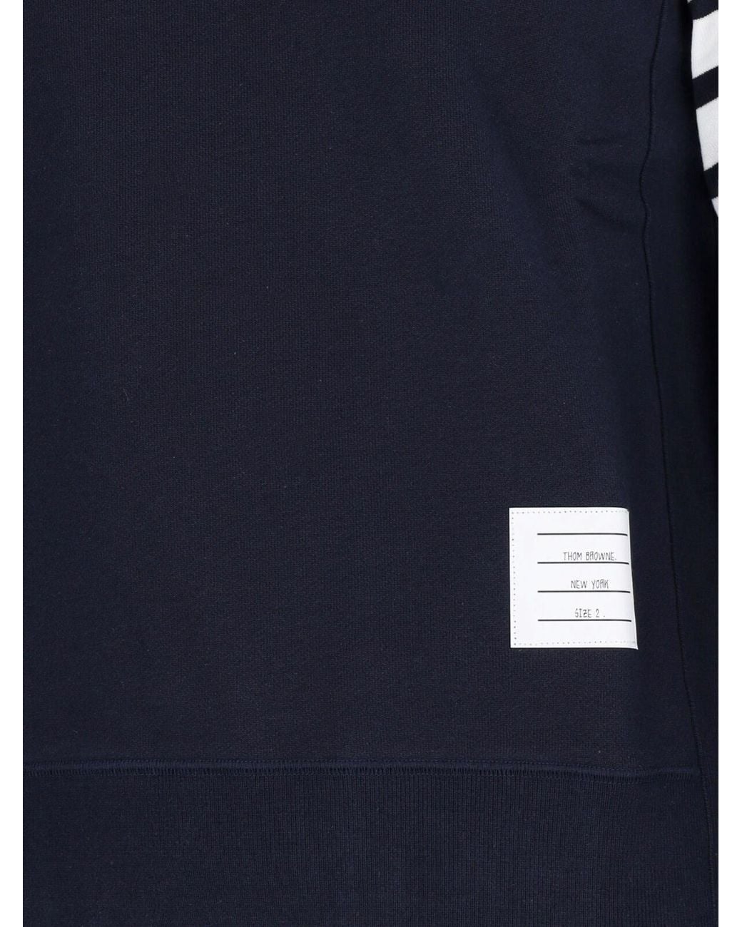 Thom Browne Blue 4-Bar Crew Neck Sweatshirt for men