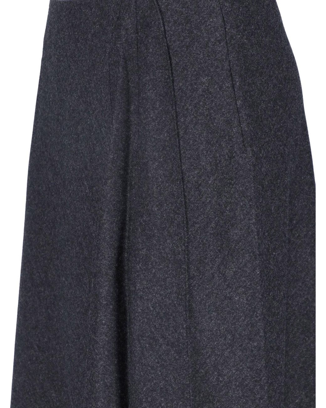 Giorgio Armani Black Long Wrap-Style Skirt
