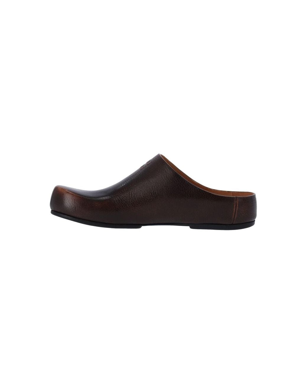 Miu Miu Brown Leather Mules