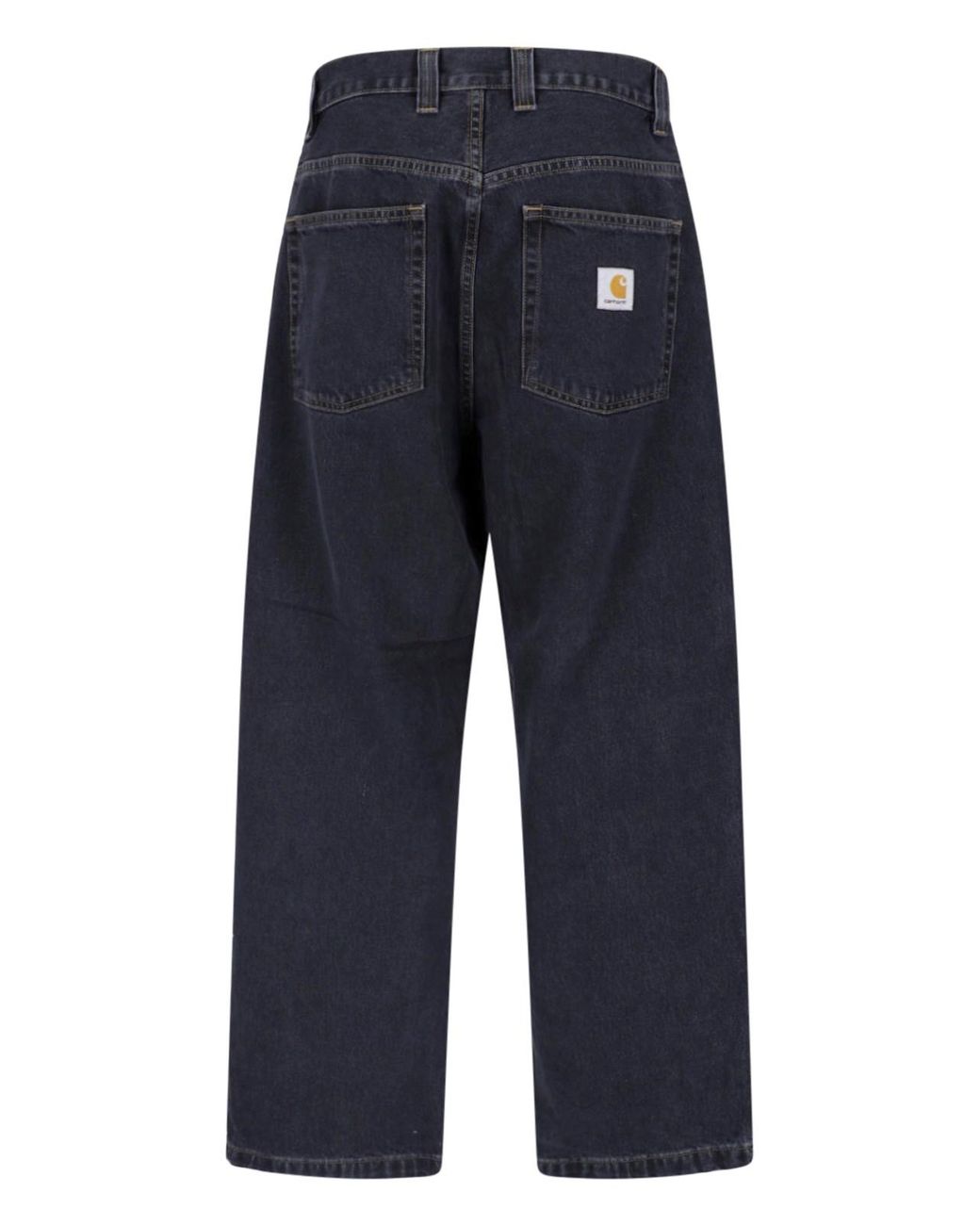 Carhartt Blue Wide Jeans "Brandon" for men