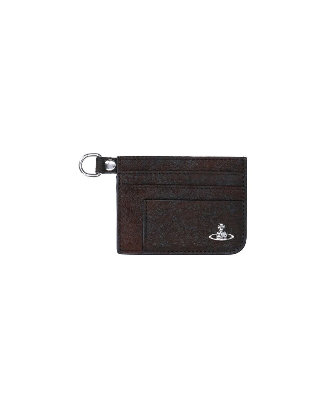 Vivienne Westwood Black Card Holder With Key Ring