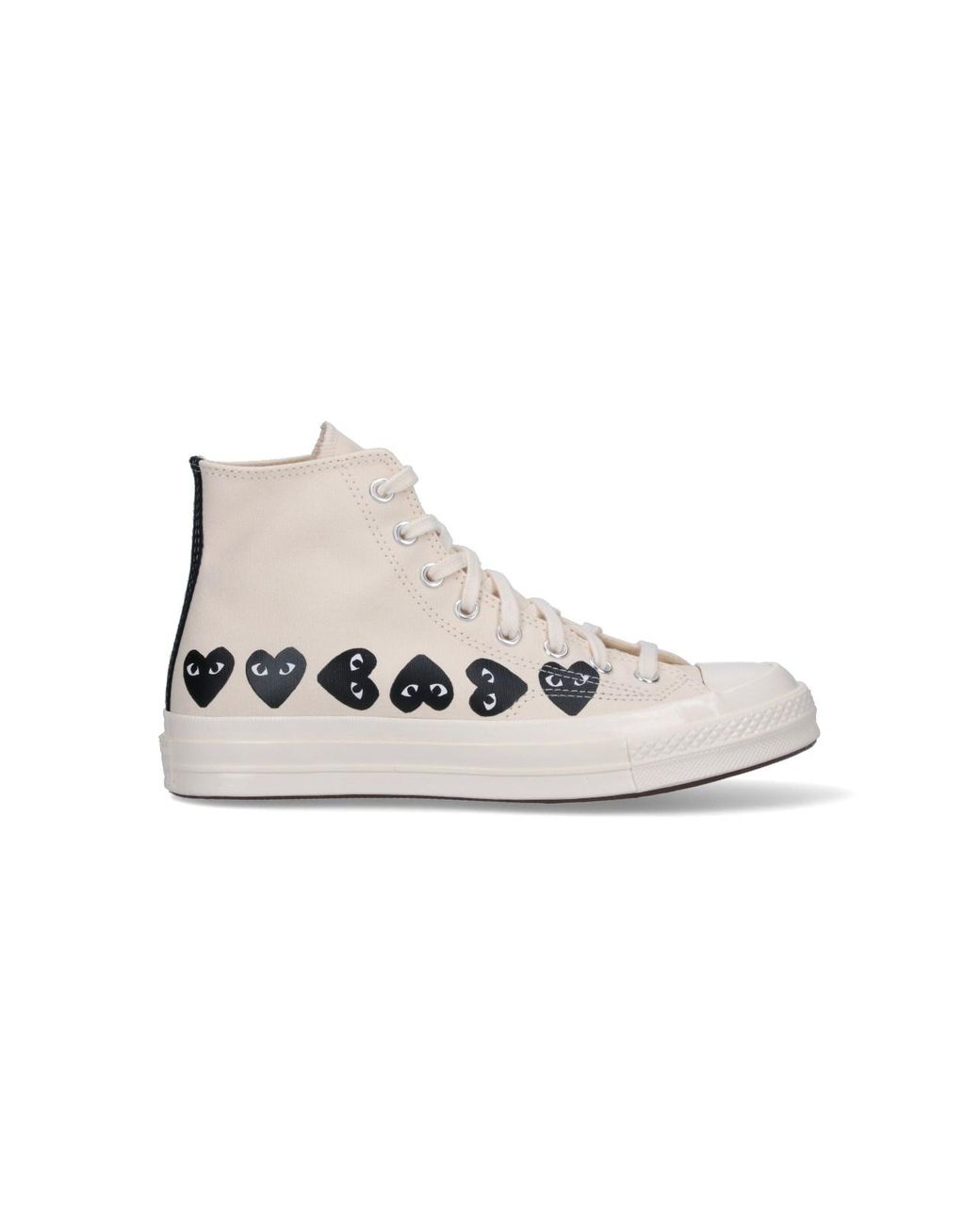 COMME DES GARÇONS PLAY White "Converse Multi Heart Chuck 70" Sneakers