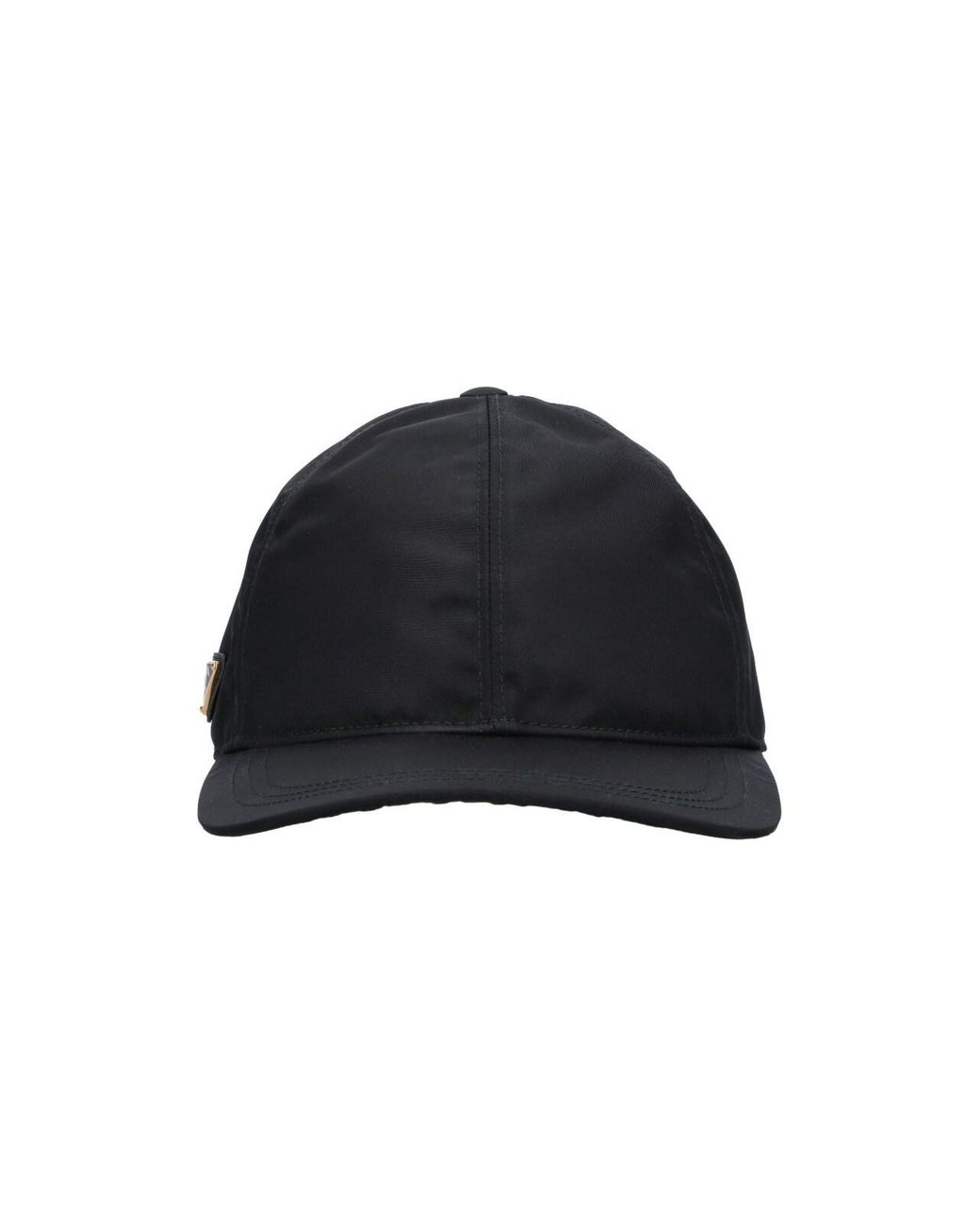 Cappello Baseball Logo di Prada in Black