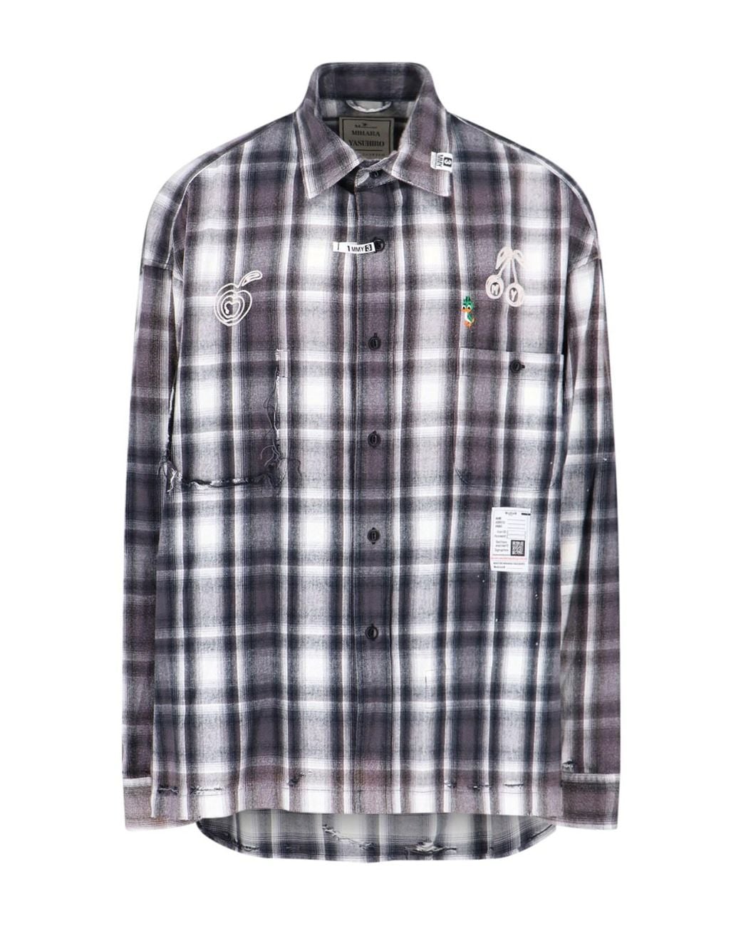 Maison Mihara Yasuhiro Blue Shirts Cotton for men