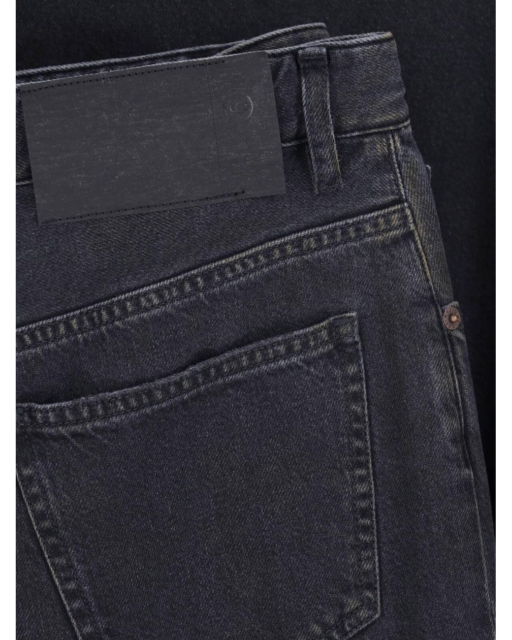 MM6 by Maison Margiela Blue Wide Jeans