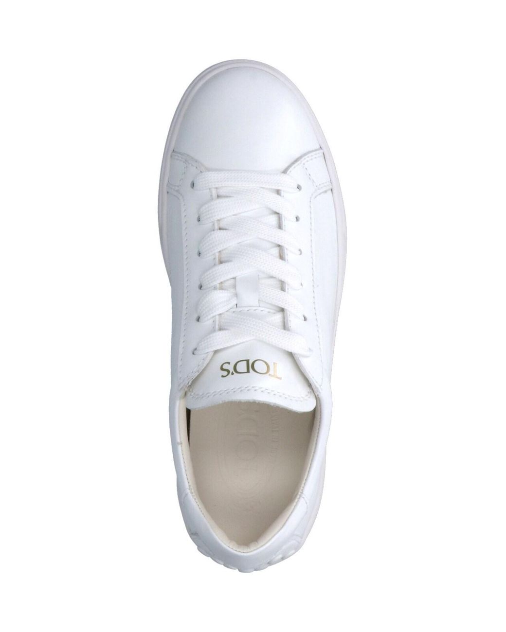 Tod's White Calf Leather Sneakers