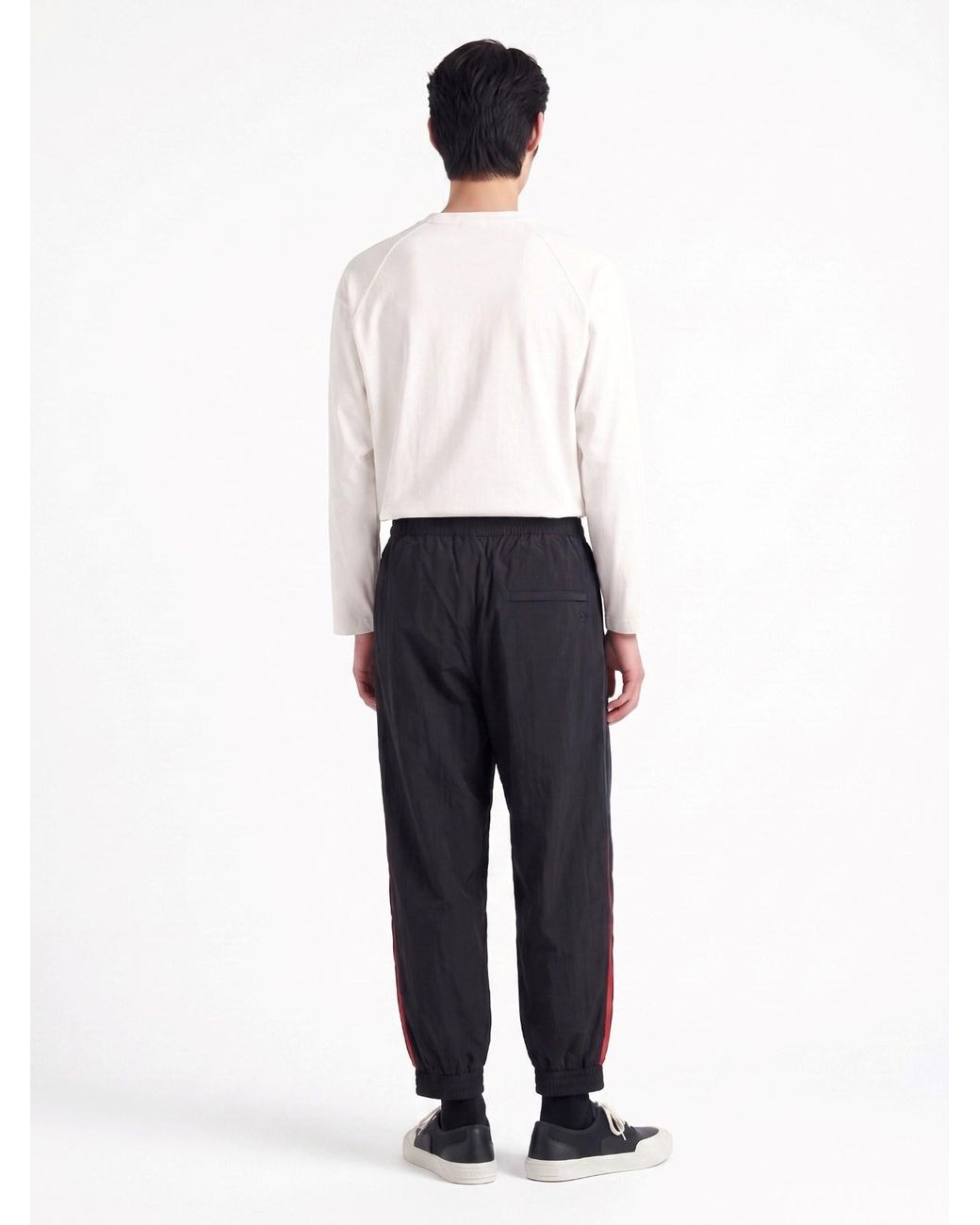 Y-3 White Long-Sleeve Crewneck T-Shirt for men