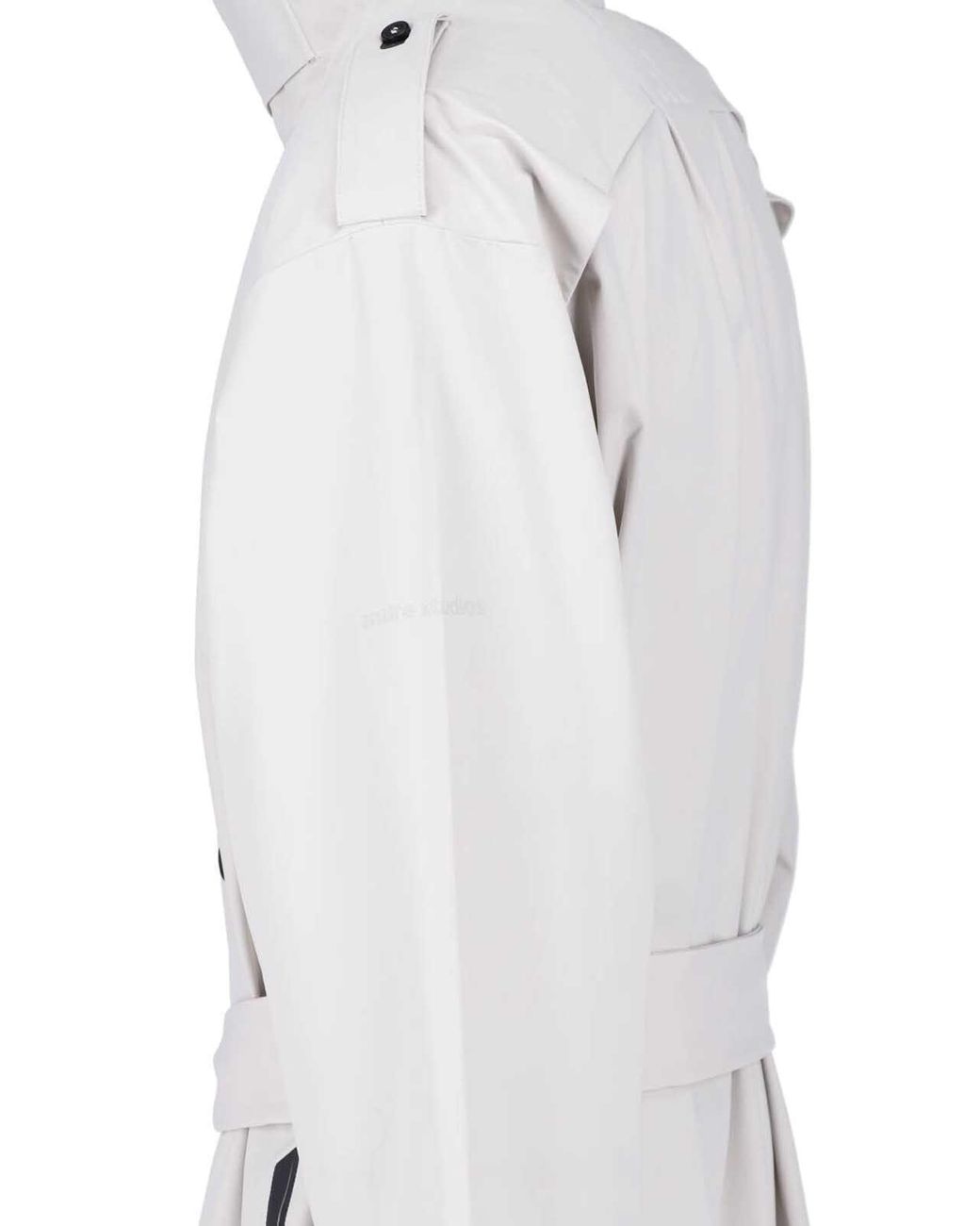 Adidas Gray Long Double-Breasted Trench Coat for men