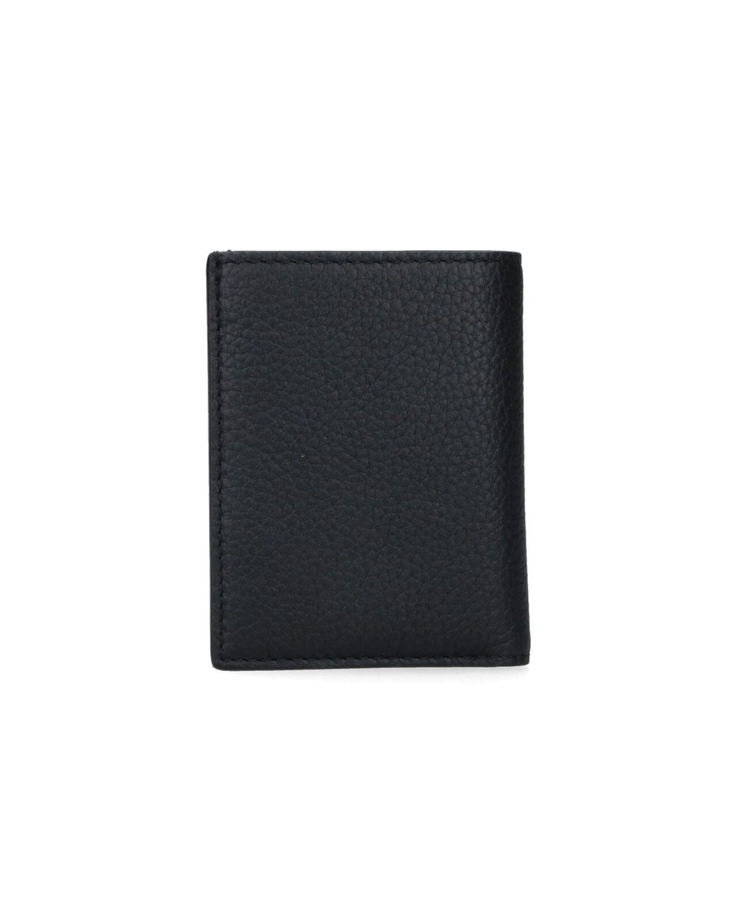 Tom Ford Black Pebbled Leather Card Holder for men