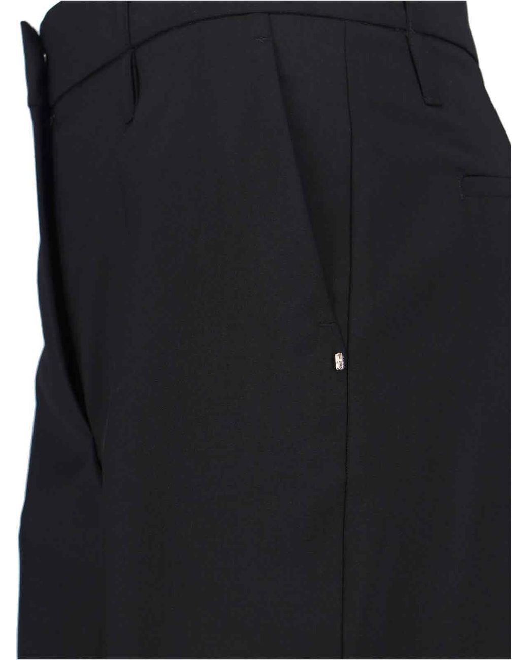 Sportmax Blue Virgin Wool Trousers