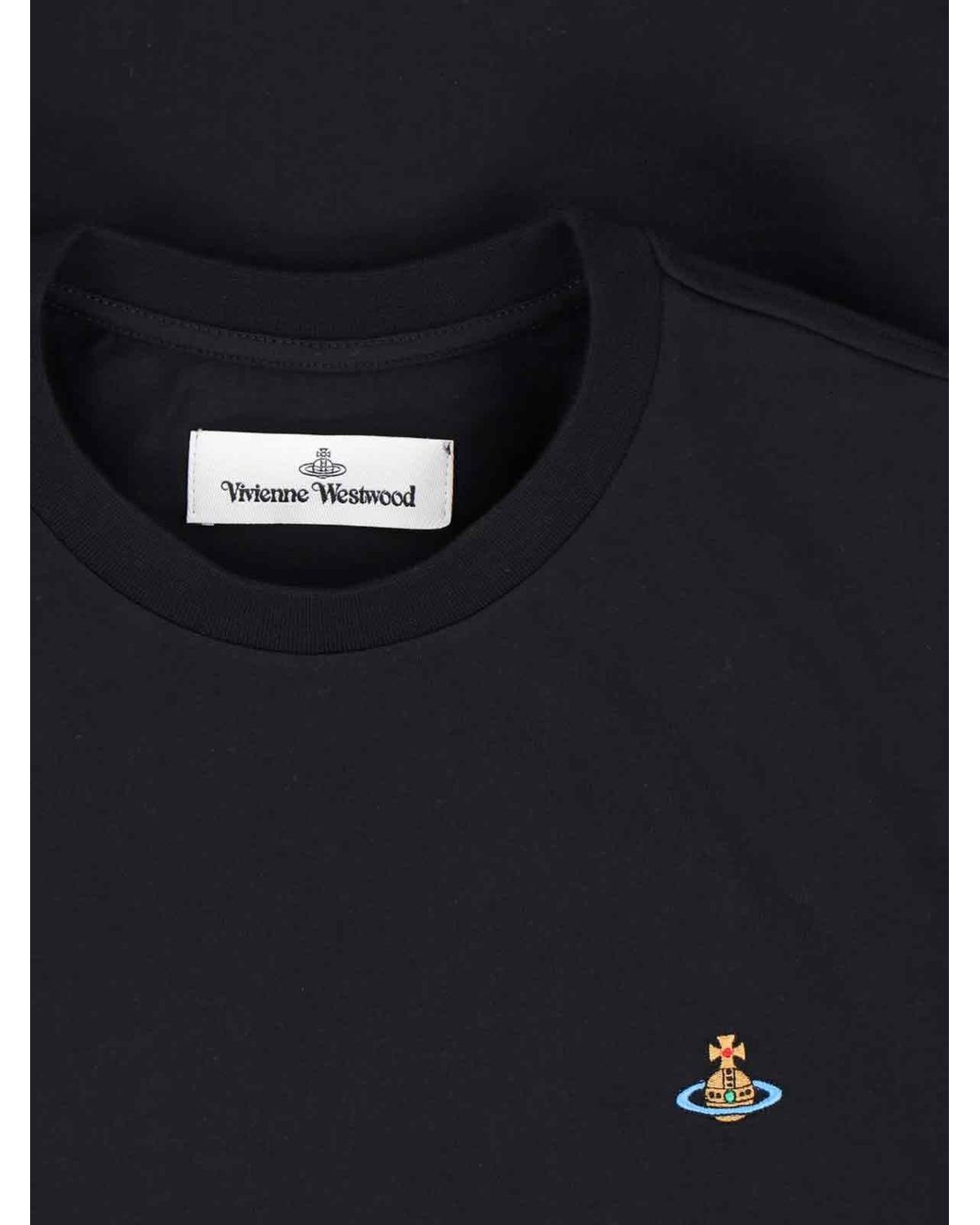 Vivienne Westwood Black T-Shirts And Polos Cotton for men