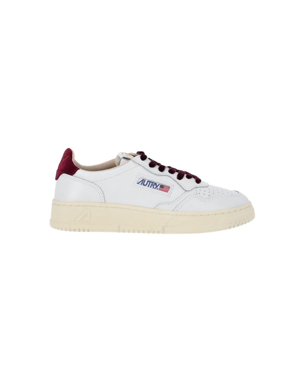 Autry White Low-Top Leather Sneaker
