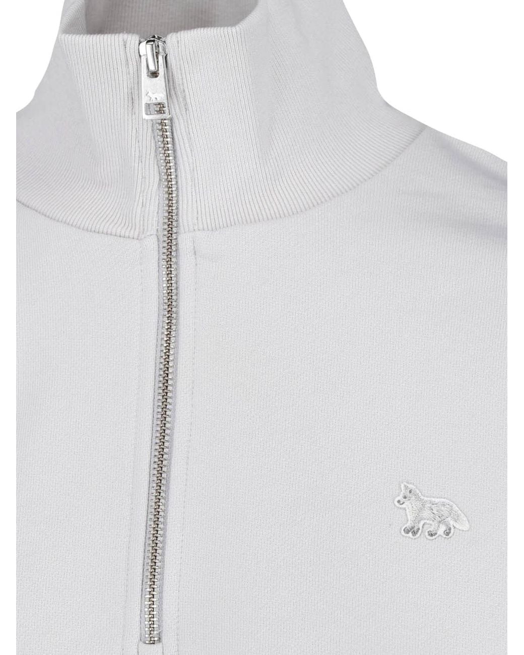 Maison Kitsuné White Sweatshirt “Fox”