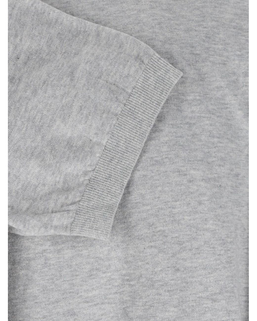DUNST Gray Cotton Blend Sweater
